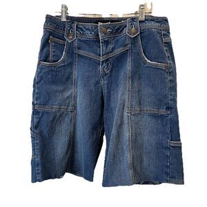 Vintage Quizz New York Carpenter Jorts Shorts Bermuda Juniors Size 9/10 Med Wash